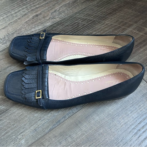 Brooks Brothers Dark Navy Blue Leather Loafers Women’s Size 8½ - Picture 3 of 12